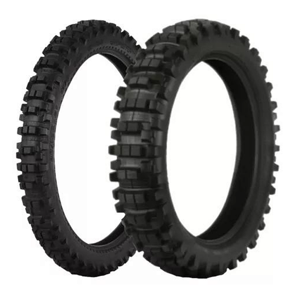 Par Pneu Kenda 90/90-21 + 140/80-18 K760 TRAKMASTER Uso Com Câmara