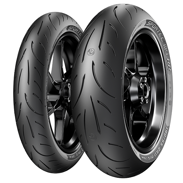 Par Pneu Metzeler 110/70R17 + 150/60R17 Sportec M9 RR Uso Sem Câmara
