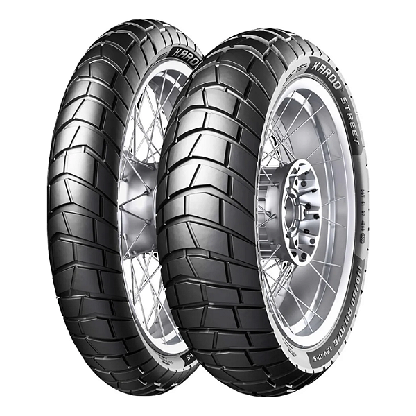Kit Pneu Moto 100/90-19 + 130/80-17 Karoo Street Metzeler