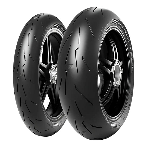 Par Pneu 120/70-17 + 200/55-17 Pirelli Diablo Rosso 4 Corsa TL