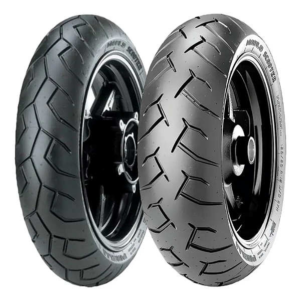 Par Pneu 100/80-14 + 120/70-14 Diablo Scooter Pirelli Sem Câmara