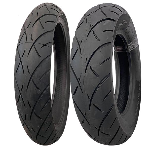 Par Pneu 120/70R19 + 280/35R18 Me888 Metzeler Sem Câmara