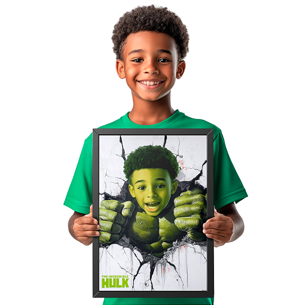 Quadro Hulk "Pequeno Gigante"
