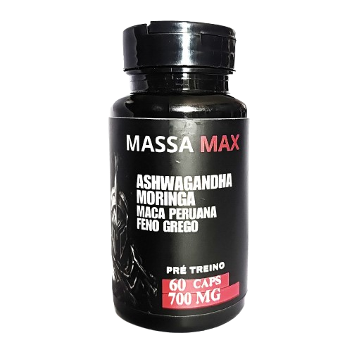Massa Max- Ashwagandha Moringa Maca Peruana Feno Grego
