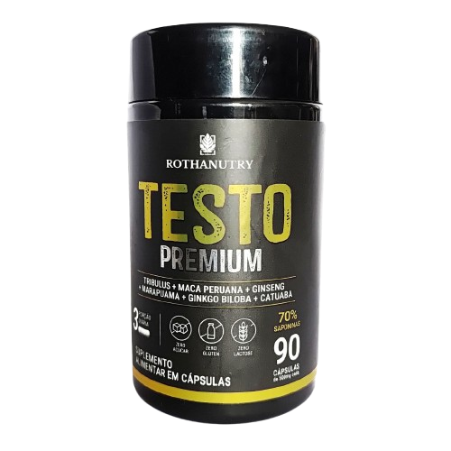 Testo Premium - Tribulus Maca Peruana Ginseng Marapuama Ginkgo Biloba Catuaba