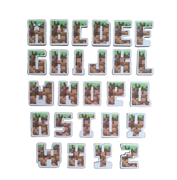 ABcraft o Alfabeto móvel 26 letras em madeira
