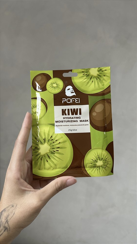 Máscara skincare kiwi