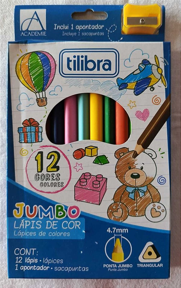 Lápis de cor Jumbo Tilibra