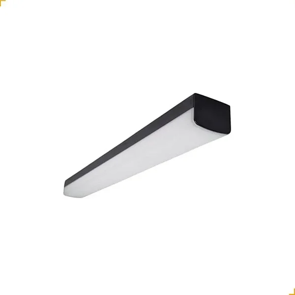Luminária Linear LED Sobrepor 72W Multicor Bivolt 120cm Preto