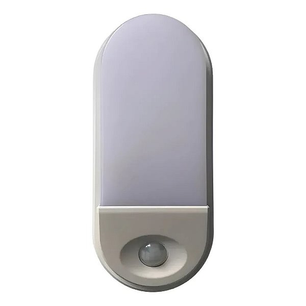 EMBULED ARANDELA DE PAREDE, 15W, 1350lm, IR80, COM SENSOR, BRANCO, BIVOLT 6000K