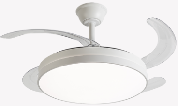 OPUS VENTILADOR AIR LITE 30W + PLAFON DE LED 30W, MULTICOR, 3000lm, IRC>80, Ø480x445mm, BIVOLT, BRANCO