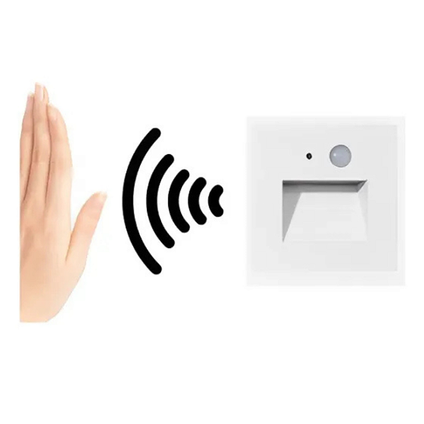 OPUS BALIZADOR SENTINELA COM SENSOR,3W, 3000K, 8,5MM X 8,55MM, BIVOLT, BRANCO IP65