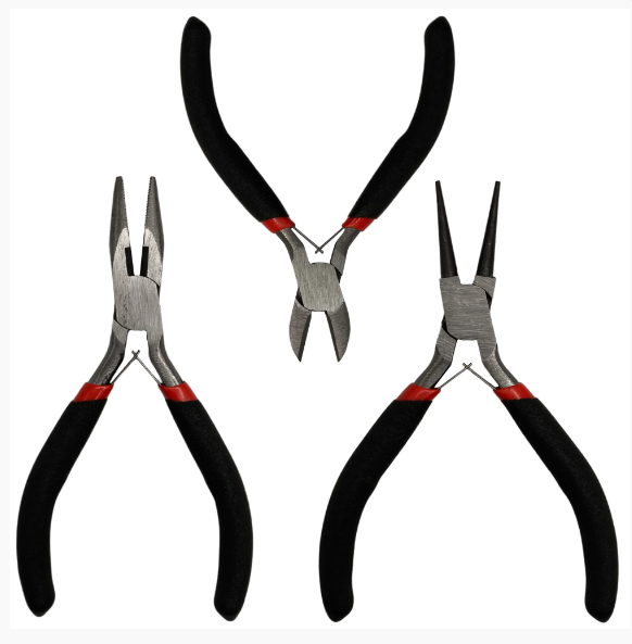 Jogo De Alicates Mini 3pcs Artesanato Bijuteria Eletrônicos