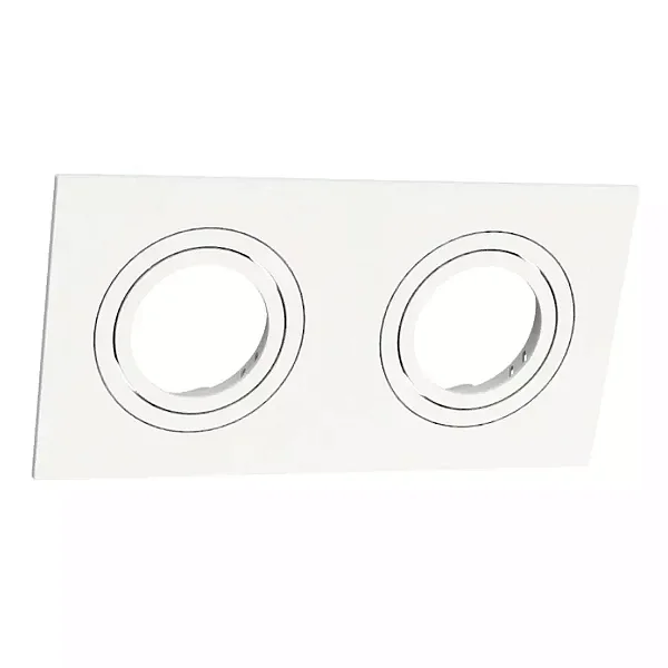 Luminária Embutir Face Plana Retang Par20 Abs Branco