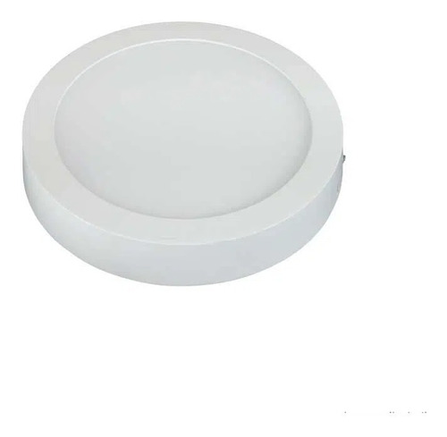 Painel Led Plafon 6w Sobrepor Redondo Branco Frio