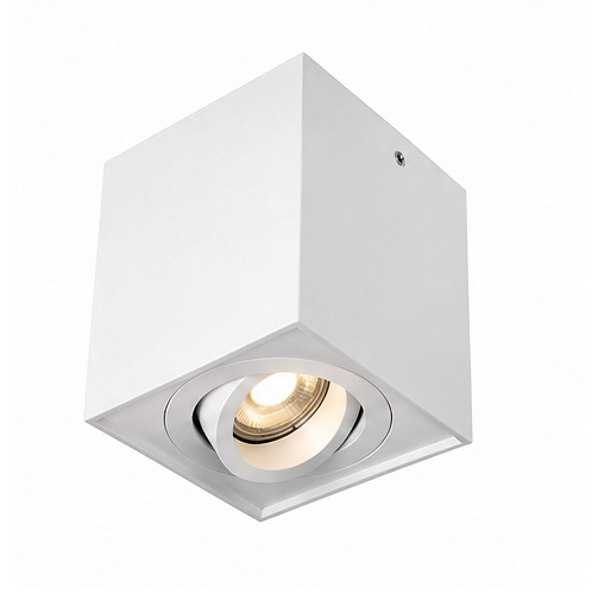 Luminária Sobrepor Com Caixa Quadrado Mr16 Bivolt Branco