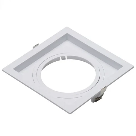 Luminária Spot Led Quadrado Recuado Embutir PAR30 E27 Branco