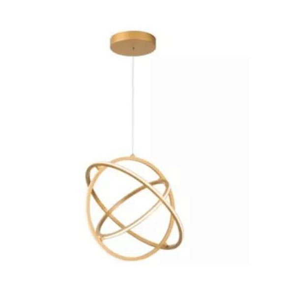 Pendente Led Axis 46W 3000K 1080lm Dourado Bivolt