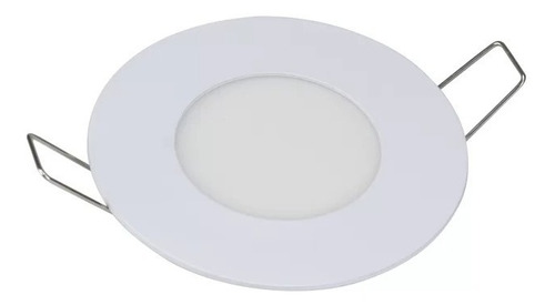 Painel Led Plafon Embutir Redondo 4w 2700K Bivolt Branco