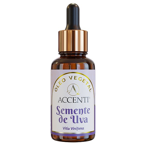Óleo Vegetal Semente de Uva 30ml - Accenti