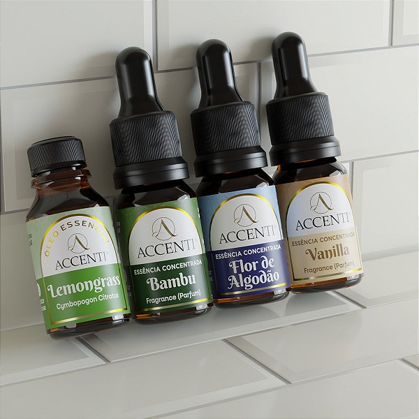 Kit Casa Cheirosa de Óleo Essencial e Essências - Accenti