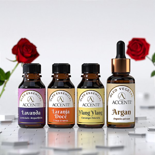 Kit Lovers de Óleos Essenciais e Vegetais - Accenti