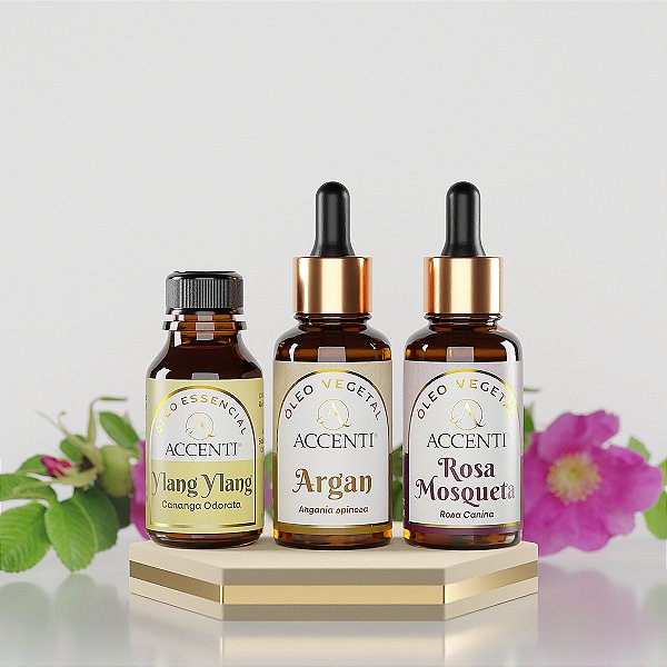 Kit Cuidado Pessoal de Óleos Vegetais e Essencial - Accenti
