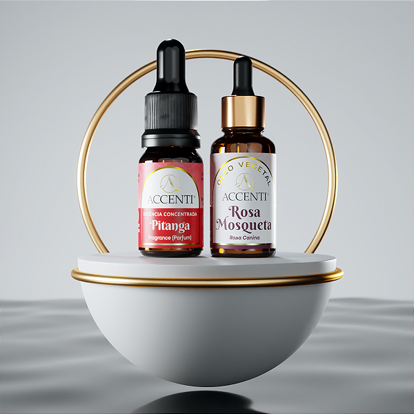 Kit Pele & Perfume de Óleo Vegetal e Essência - Accenti