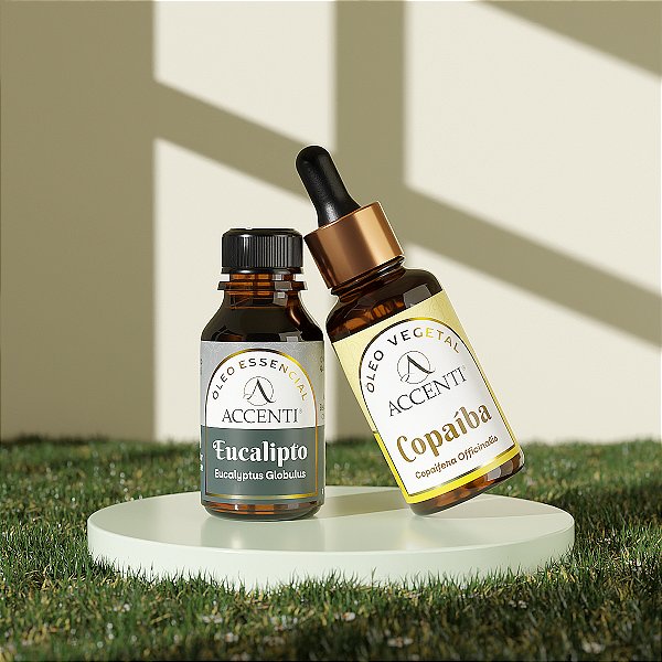 Kit Aroma Vital de Óleos Essencial e Vegetal - Accenti