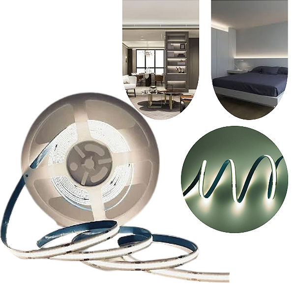 Fita Led Cob Rolo 5mts Ip20 4000k 18w 1800lumens (BRANCO NEUTRO)