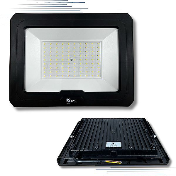 REFLETOR SLIM DE LED TLED 300W 6500K - BRANCO FRIO