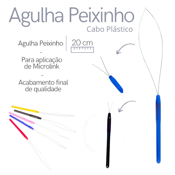 Agulha Peixinho Para Aplicação de Mega Hair - Unidade