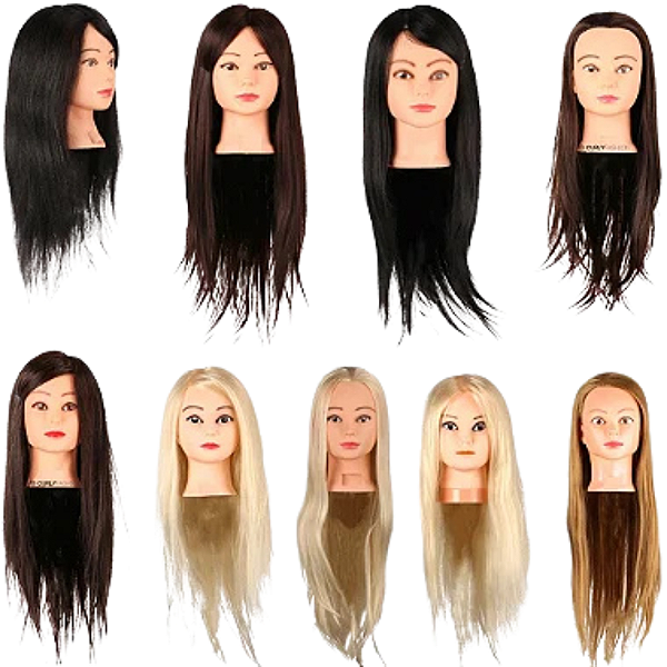 Cabeça Boneca Manequim P/ Treino Cabelo Orgânica SN-06