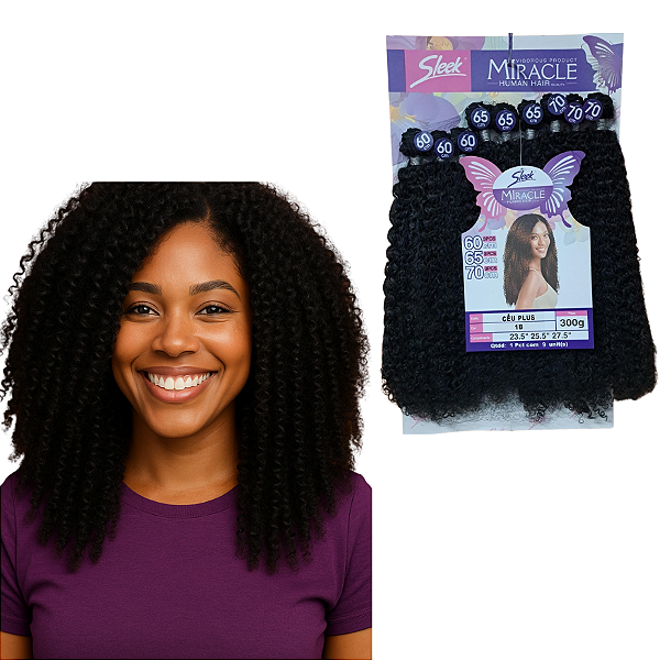 Cabelo Bio Vegetal Céu Plus - Miracle Sleek 300g