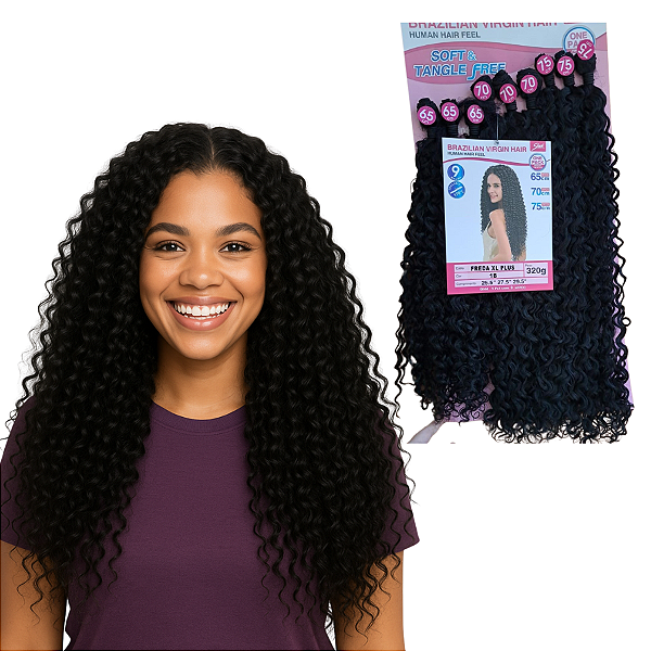 Freda XL Plus - Sleek - Cabelo Bio Fibra Cacheado 320g