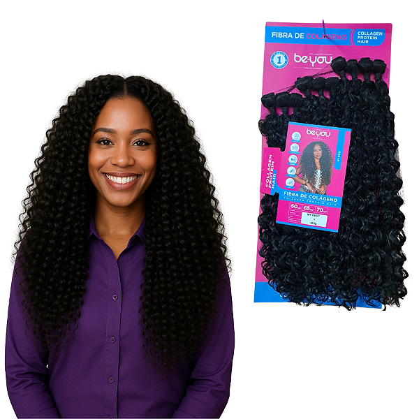 Cabelo Fibra De Colágeno Be You Cacheado My Best - 320g