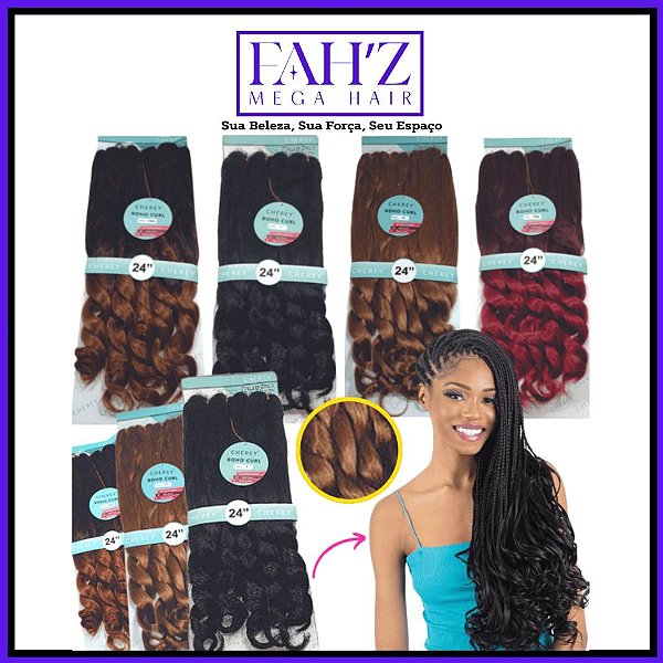 Cabelo Boho Curl Fibra Sintética 400g-CHEREY