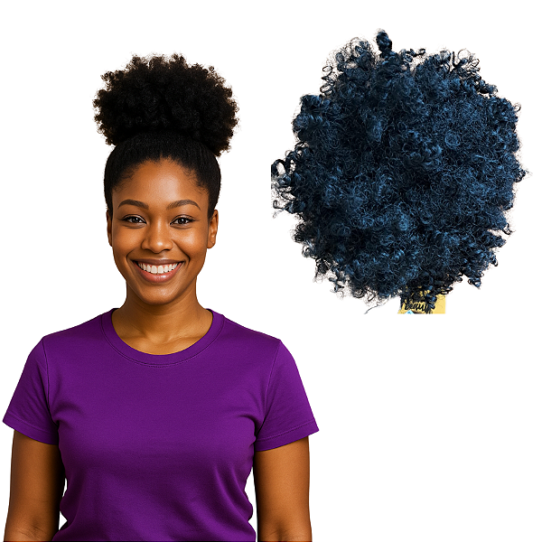 Coque Afro Puff - Black Beauty