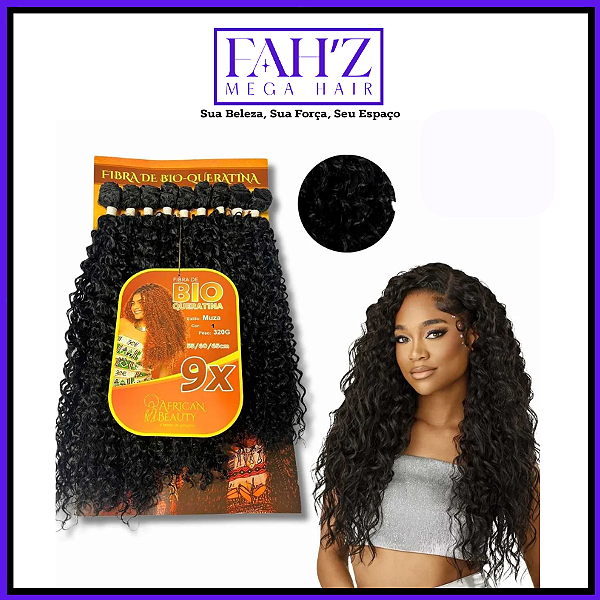 Cabelo Muza African Beauty Crochet Braids Orgânico Cacheado Afro