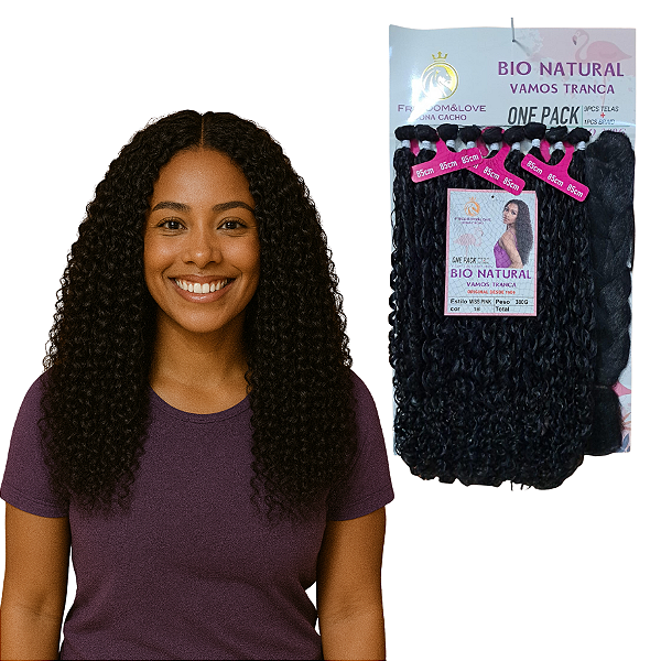 Cabelo Bio Fibra Miss Pink - 320g - Freedom&Love