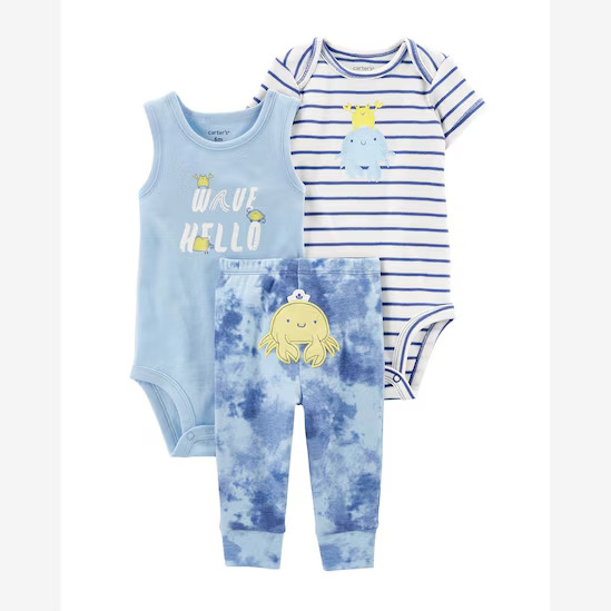 Conjunto 3 peças caranguejo