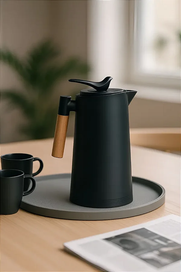 Garrafa Térmica Bird Cabo de Madeira 1 Litro R$49,99