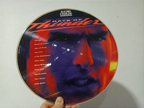 LP Days of Thunder - Trilha do filme dias de trovão (importado, picture vinyl)