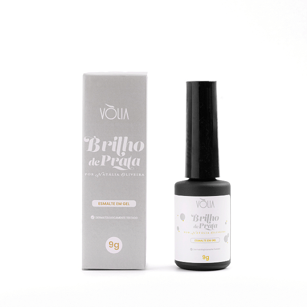 ESMALTE EM GEL VOLIA BRILHO DE PRATA - 9G