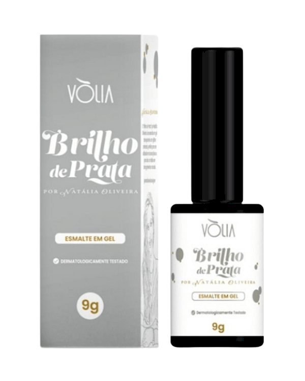 ESMALTE EM GEL VOLIA BRILHO DE PRATA - 9G