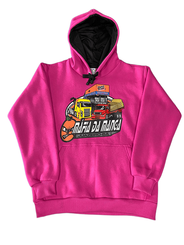 Moletom Tr Iludido Rosa Logo Nova