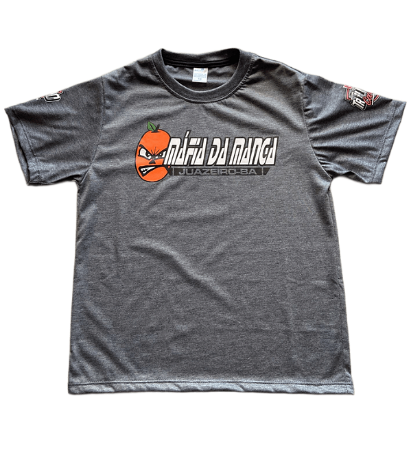 Camiseta Mafia da Manga Infantil Cinza