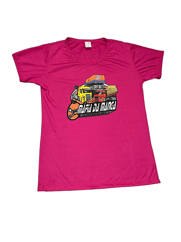 Camiseta Tr Iludido Rosa Baby Look
