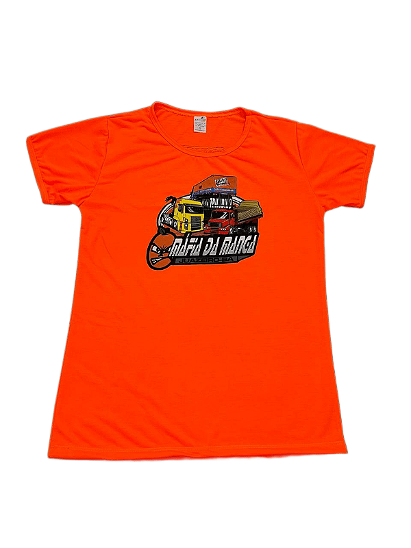 Camiseta Tr Iludido Laranja Baby Look