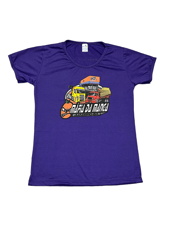 Camiseta Tr Iludido Roxa Baby Look